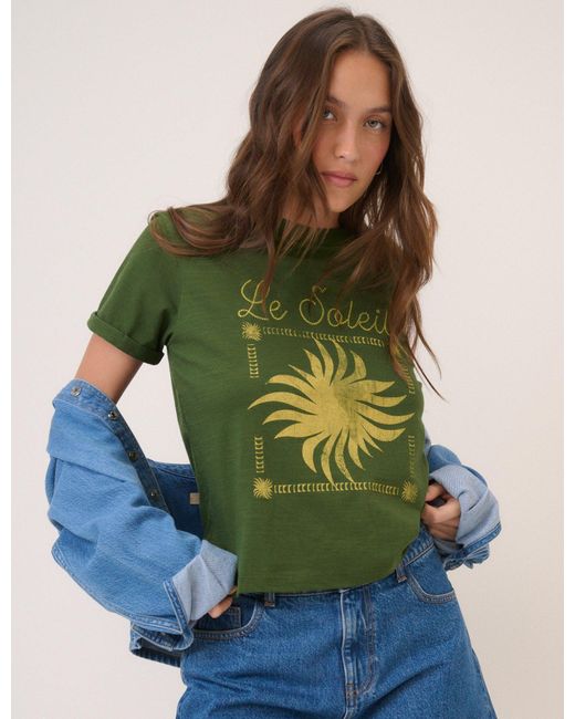 Nobody's Child Green Dark Soleil Graphic T-Shirt