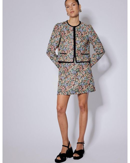 Nobody's Child Black Floral Tapestry Jacket