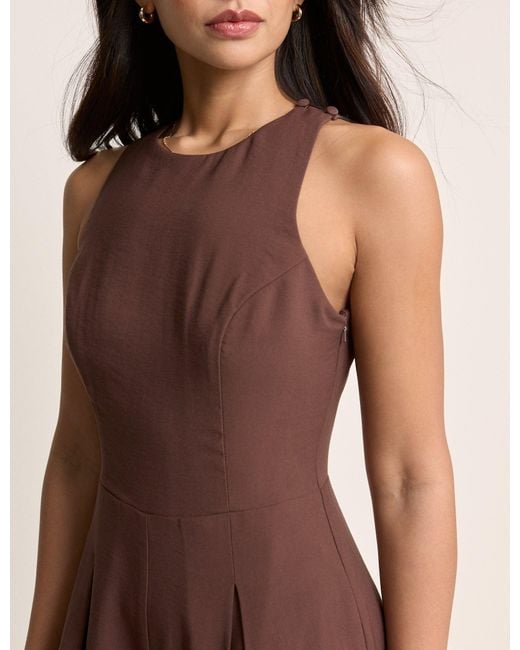 Nobody's Child Brown Wide Leg Reign Jumpsuit
