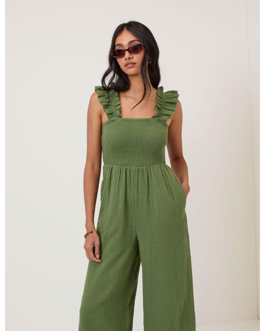 Nobody's Child Green Maya Jumpsuit