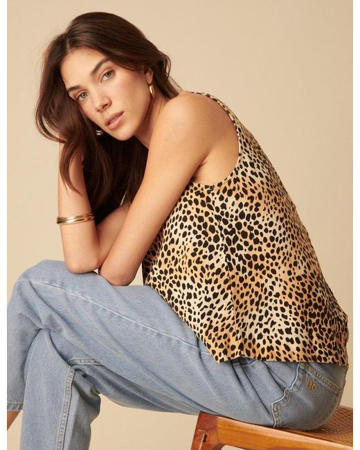Nobody's Child Brown Leopard-Blend Swing Top