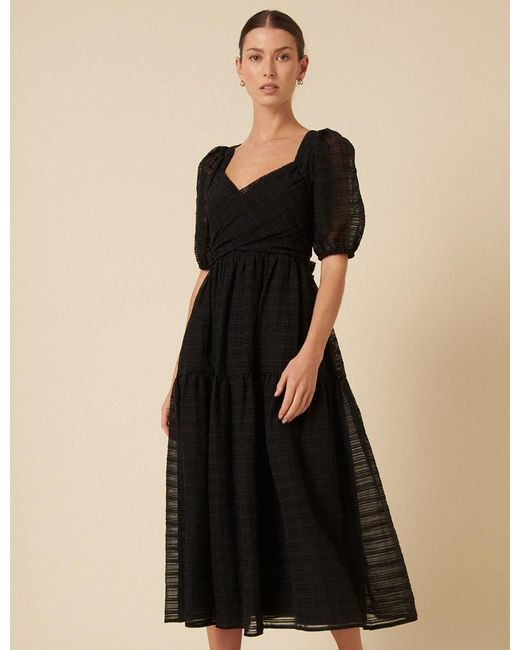 Nobody's Child Natural Organza Sadie Midi Dress