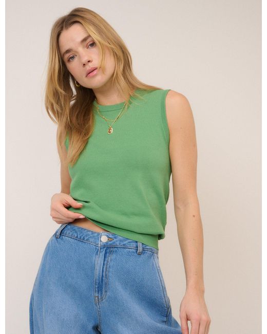 Nobody's Child Green Crew Neck Vest