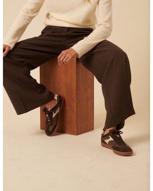 Nobody's Child Brown Leather Trainers