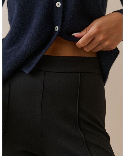 Nobody's Child Natural Pintuck Ponte Kick Flare Trousers