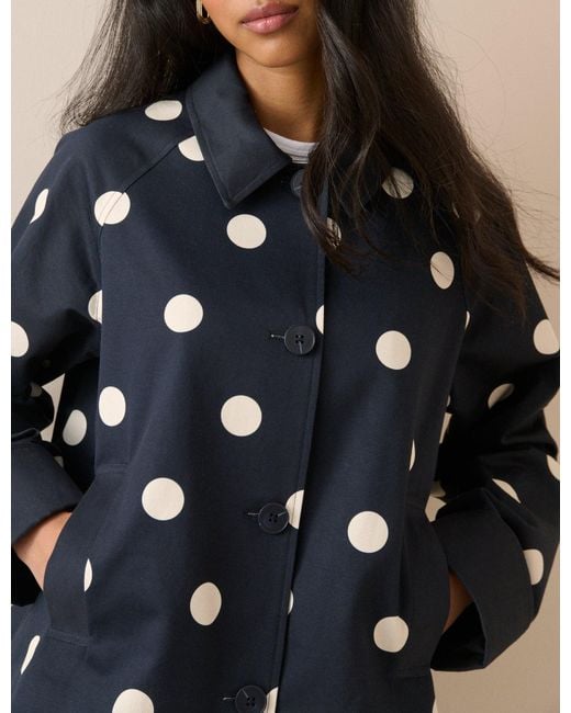 Nobody's Child Blue Polka Dot Oyanti Swing Jacket