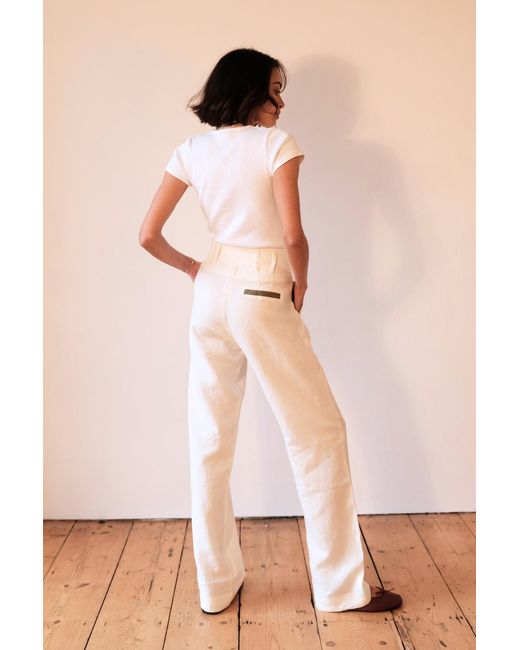No Emotions UK Green Linen Trousers