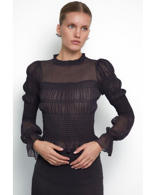 No Emotions UK Blue The Mia Blouse