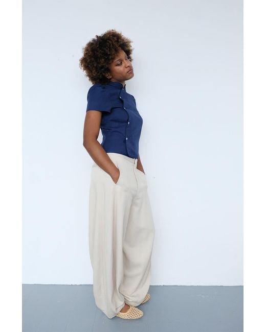 No Emotions UK Blue The Claudia Top
