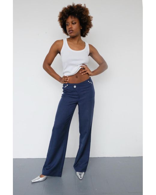 No Emotions UK Blue The Claudia Trousers