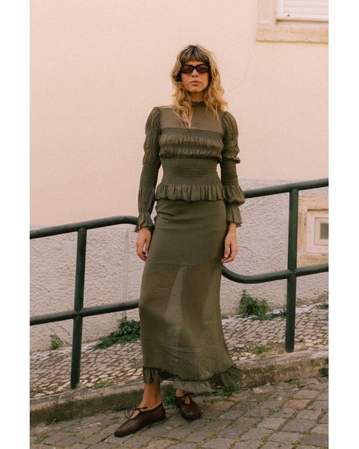 No Emotions UK Green The Mia Skirt