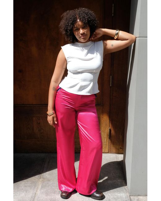 No Emotions UK Black Silk Trousers