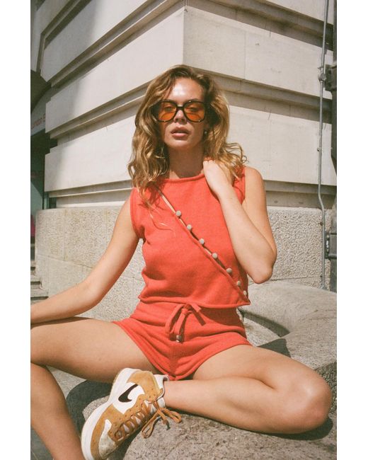 No Emotions UK Multicolor Burnt Knitted Shorts
