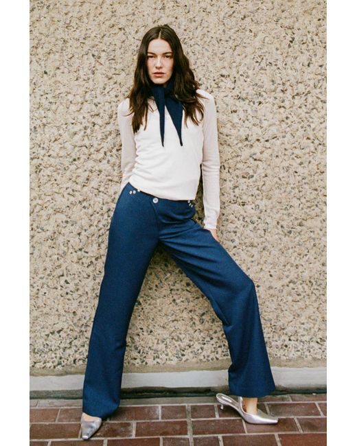 No Emotions UK Blue The Claudia Trousers