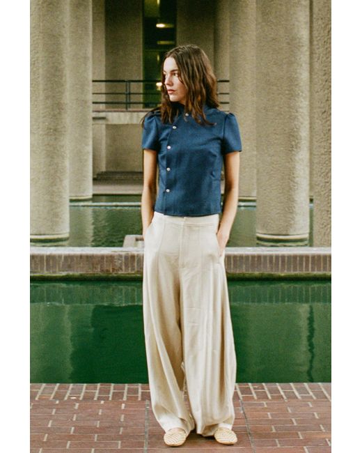 No Emotions UK Blue The Claudia Top