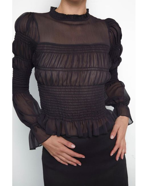 No Emotions UK Blue The Mia Blouse