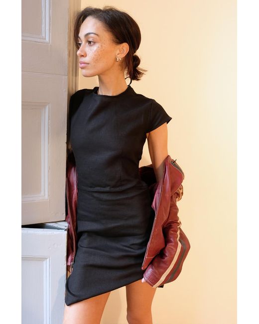 No Emotions UK Gray Linen Dress
