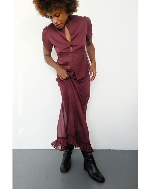 No Emotions UK Red The Mia Skirt