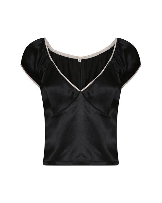 No Emotions UK Natural Silk Top