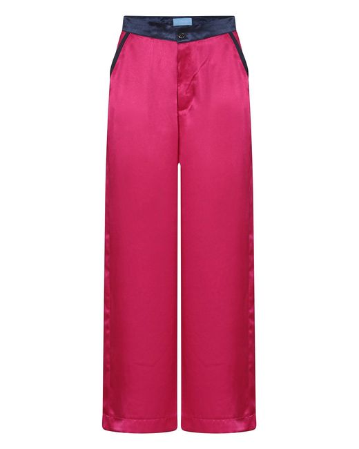 No Emotions UK Black Silk Trousers