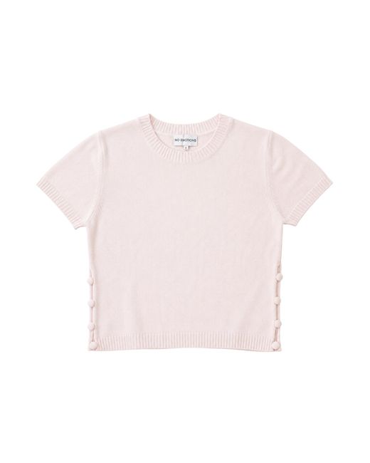 Women's Pink Baby Short-Sleeved Jumper