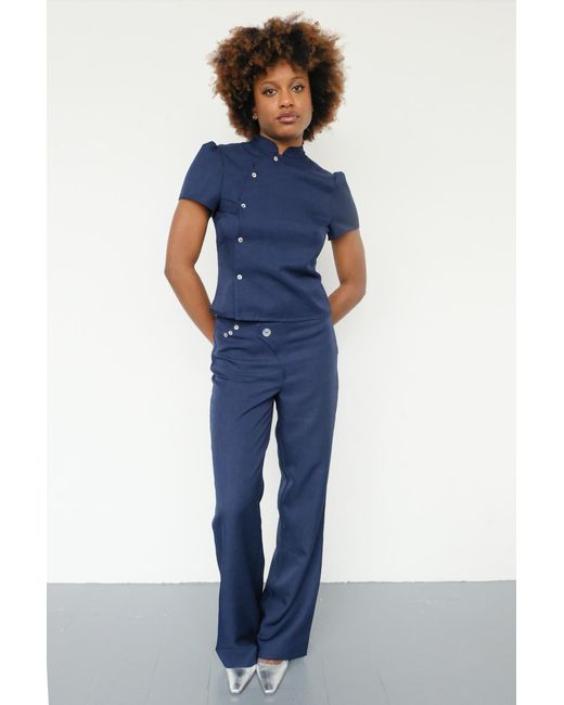 No Emotions UK Blue The Claudia Trousers