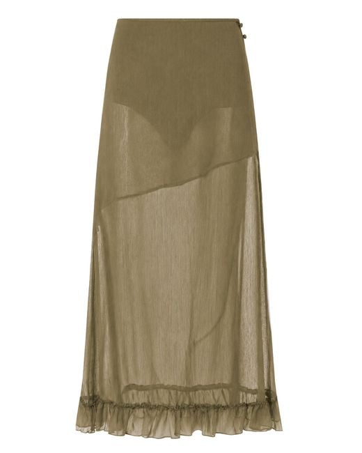 No Emotions UK Green The Mia Skirt