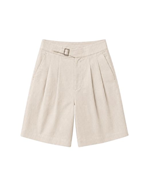 No Emotions UK Natural Elle Linen Shorts