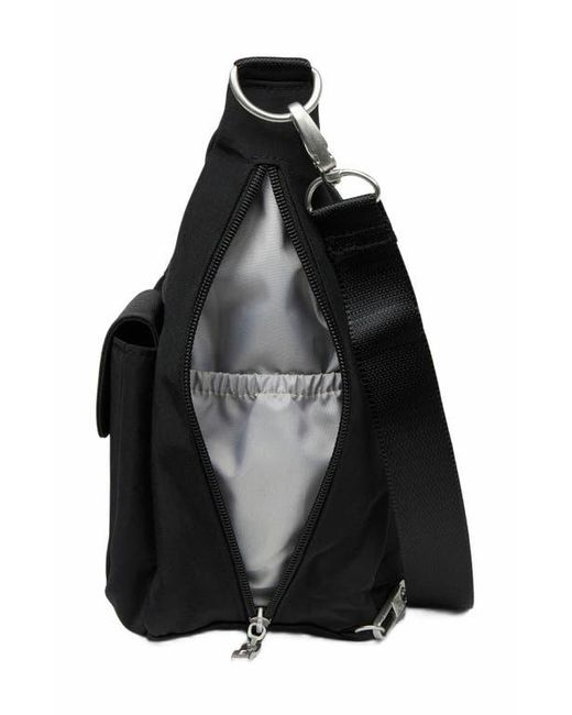 Baggallini Black Modern Everywhere Hobo Crossbody Bag With Wristlet