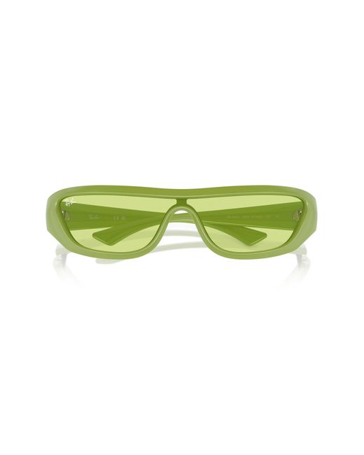 Ray-Ban Xan 134mm Wraparound Sunglasses in Green for Men