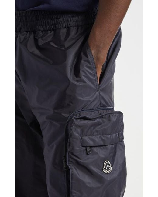 Moncler Genius Blue X Mercedes-Benz By Nigo Logo Patch Cargo Shorts for men