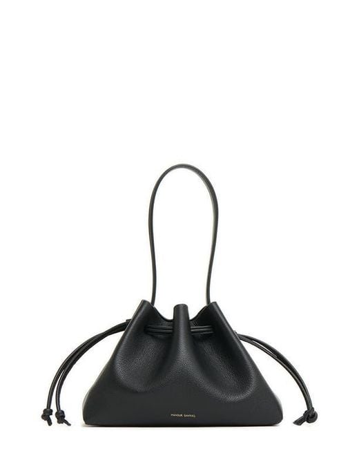 Mansur Gavriel Black Drawstring Pouchette