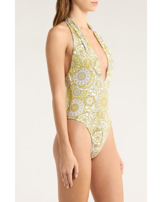 Ramy Brook Multicolor Lorela Halter One-Piece Swimsuit