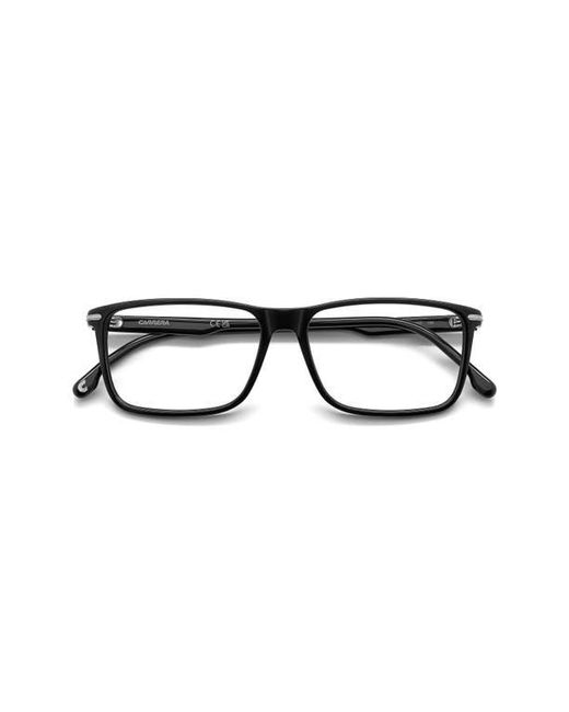 Carrera Black 57Mm Rectangular Optical Glasses for men