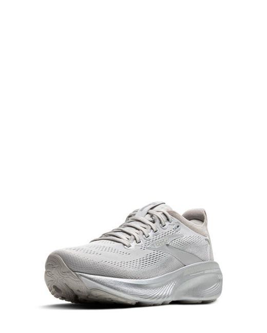 Brooks White Adrenaline Gts 25 Running Shoe