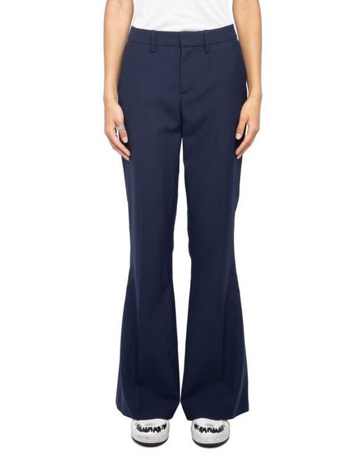 Zadig & Voltaire Blue Prevy Tailleur Flare Leg Pants