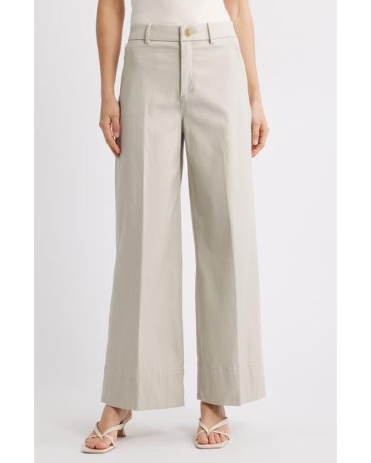 Spanx White Spanxsupersmooth Stretch Twill Wide Leg Pant