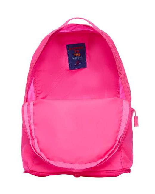 BABOON TO THE MOON Pink Packable Backpack