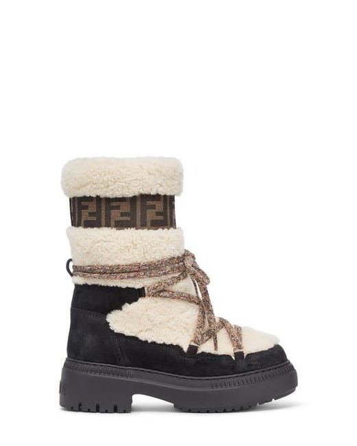 Fendi Multicolor Après Chic Genuine Shearling Boot