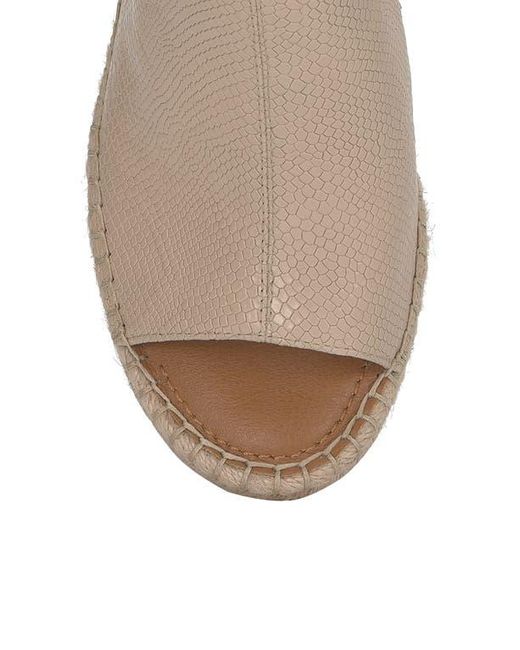 Lucky Brand Brown Cabriah Espadrille Platform Wedge Slide Sandal