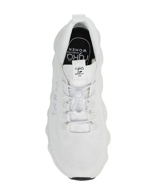 Ryka White Podflow Ez Walking Sneaker