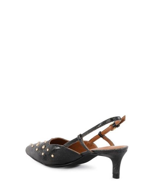 Seychelles Women's Black Crawford Slingback Pointed Toe Kitten