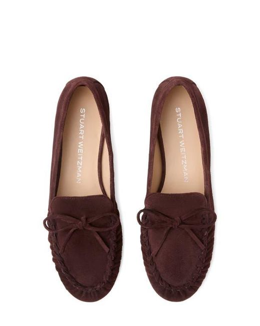 Stuart Weitzman Red Britt Bow Loafer