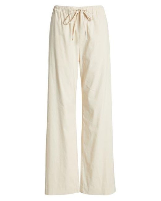 Rag & Bone Natural Logan Drawstring Linen Blend Pants