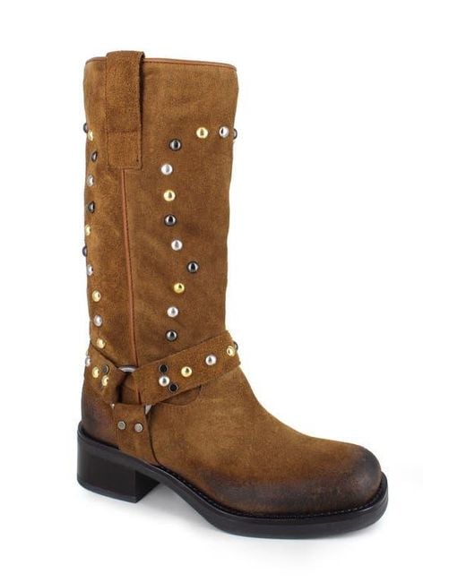 Zigi Brown Cinnia Studded Water Resistant Boot