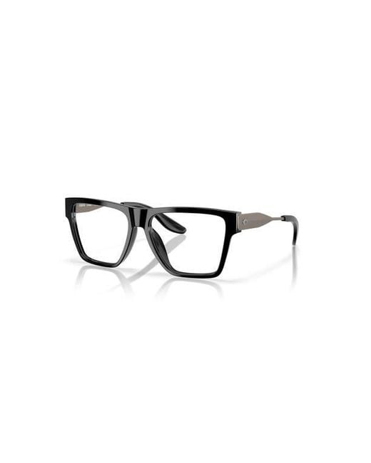 Costa Black 55Mm Square Optical Glasses for men
