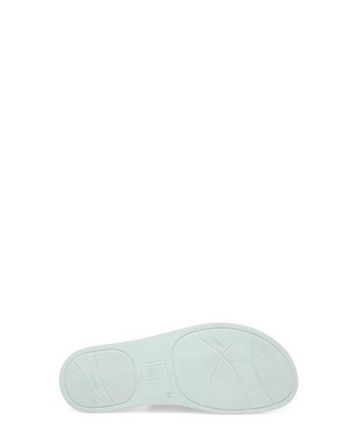Miz Mooz White Evy Platform Wedge Slide Sandal