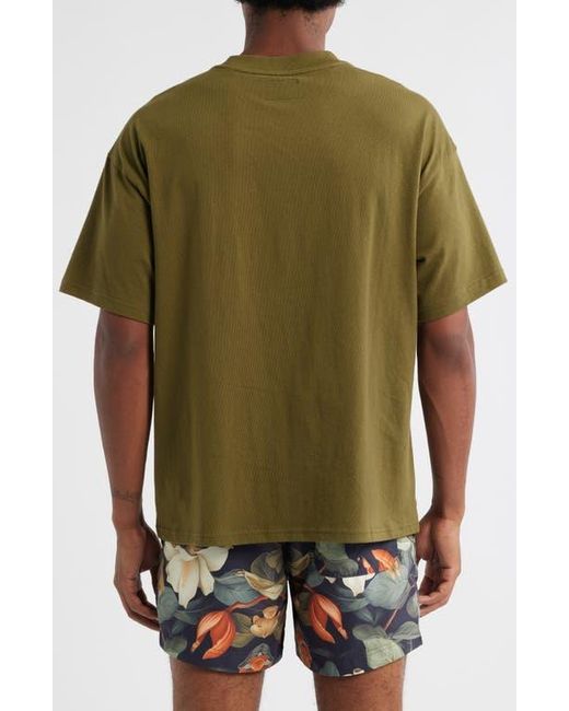 PacSun Green Santa Monica Embroidered T-Shirt for men