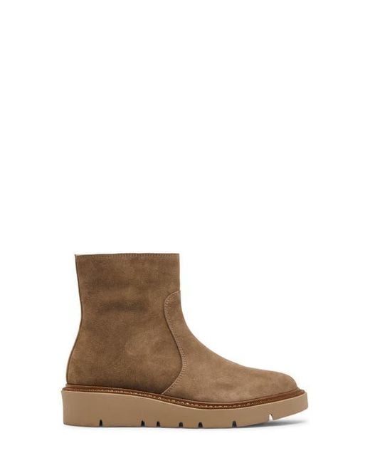 Blondo Brown Motion Wedge Bootie