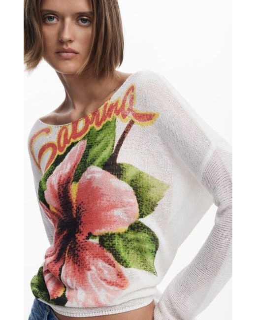 Desigual Blue Fine Knit Sweater